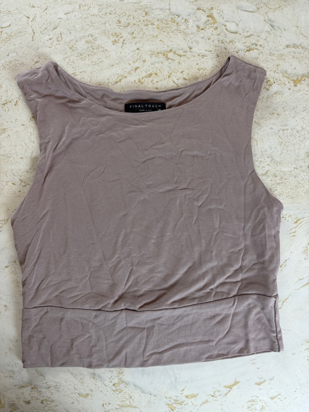 Final Touch Sleeveless Crop Top Women’s Medium
